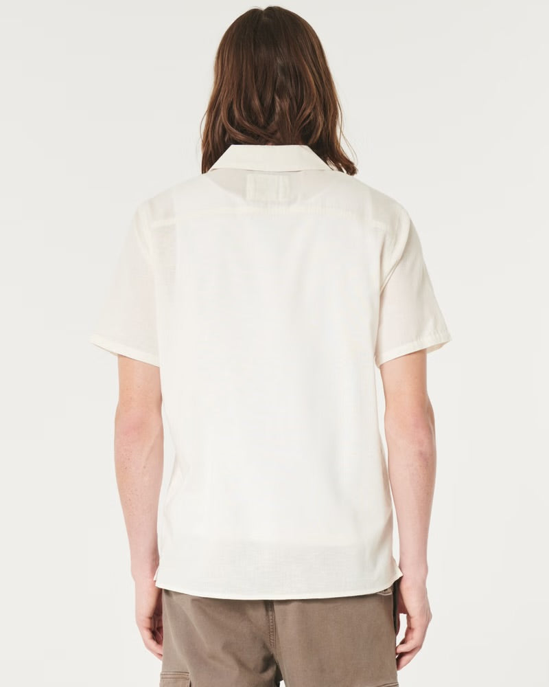 Embroidered Graphic Shirt Off White