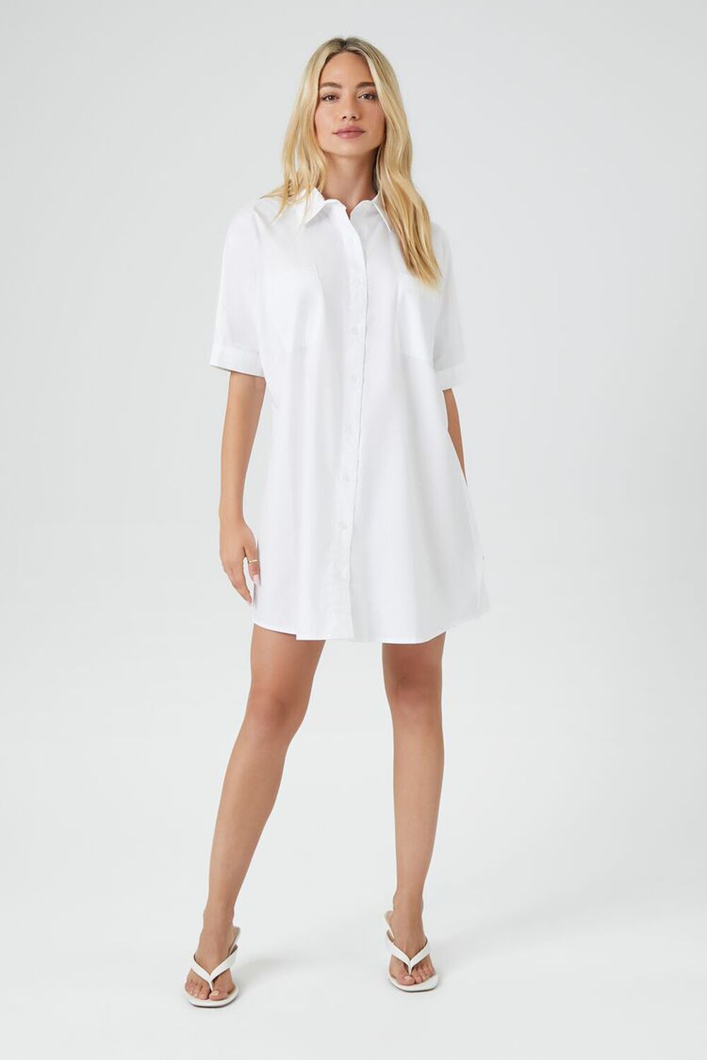 Poplin Mini Shirt White