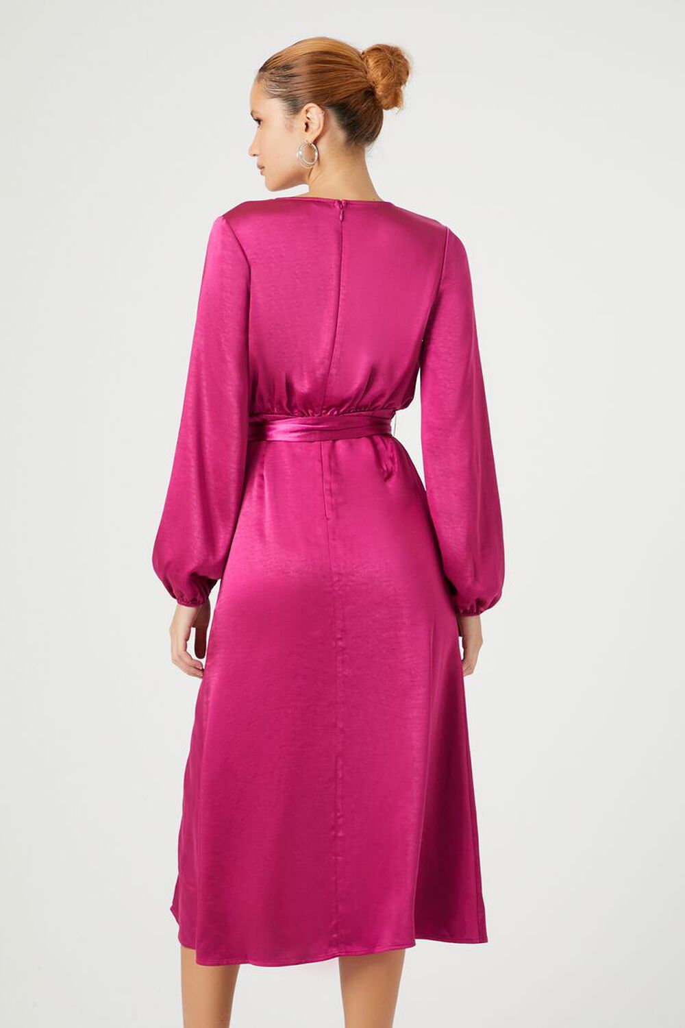 Satin Maxi Wrap Berry