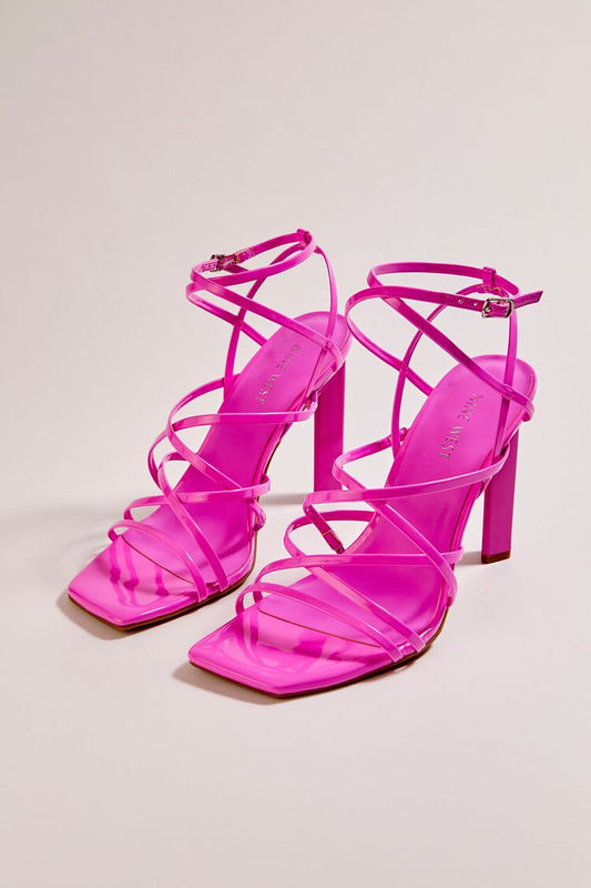 Nine West Crisscross Pink Heels