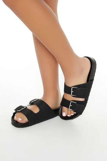 Forever21 Faux Leather Dual-Strap Black