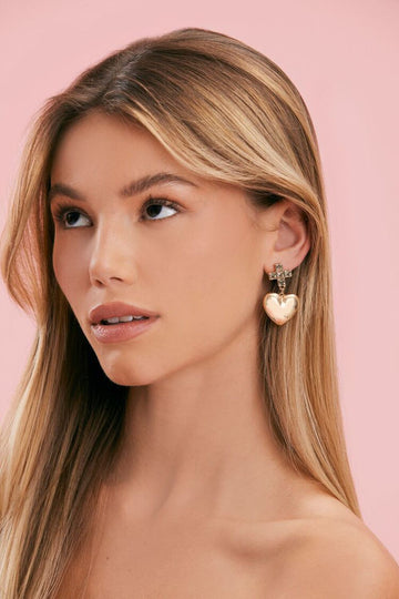 Frasier Sterling Cross & Heart Earrings