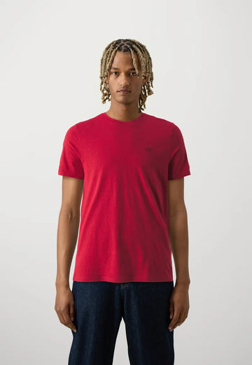 ICON CREW T-SHIRT Red Logo Black