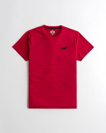 CREW T-SHIRT Embroidery Red
