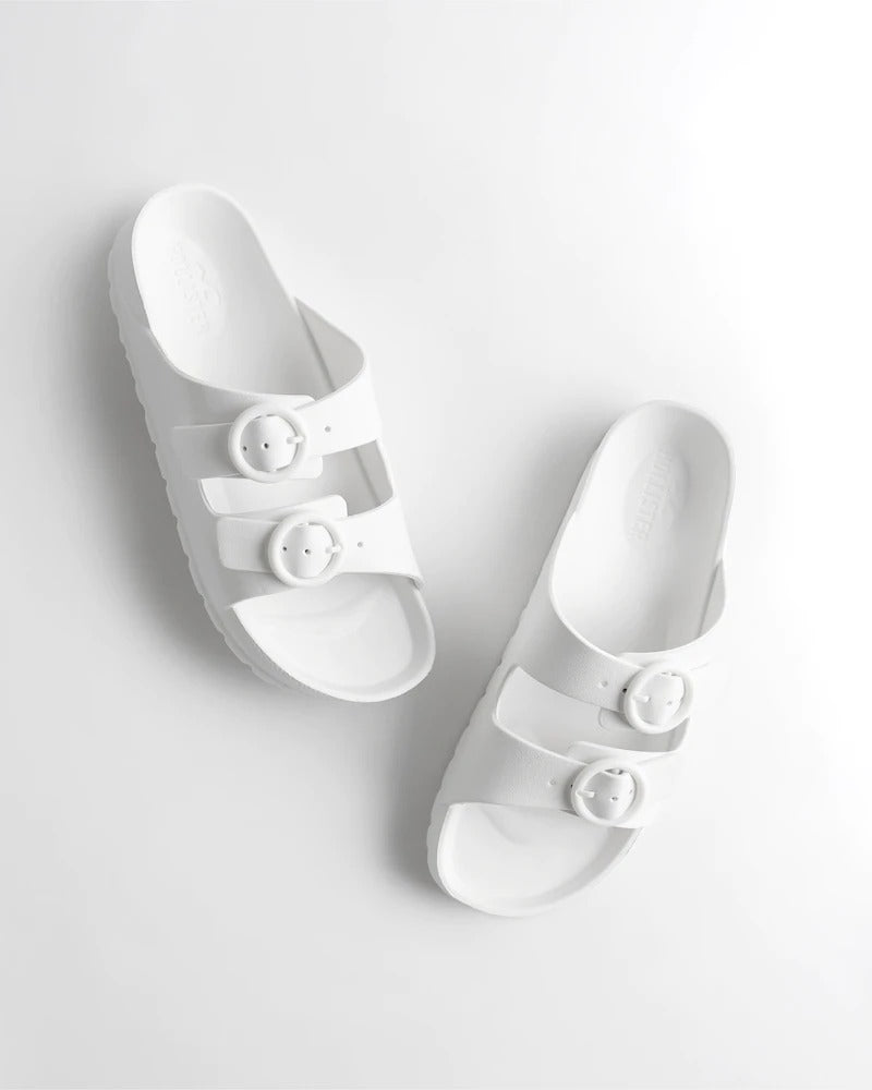 RUBBER SLIDE White