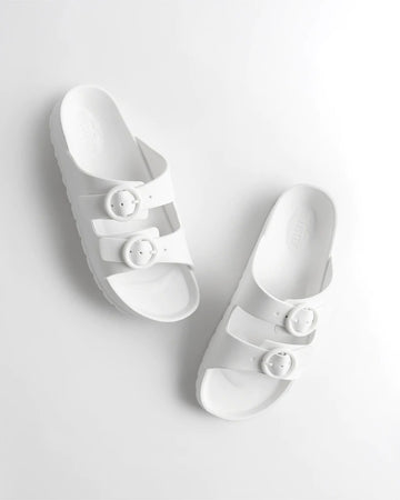 RUBBER SLIDE White
