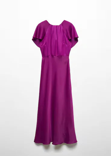 Back Detail Satin Dress