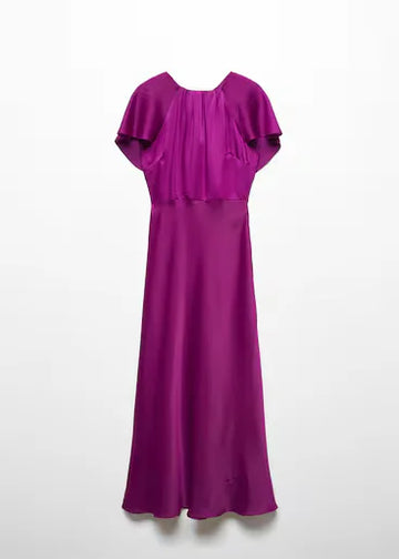 Back Detail Satin Dress