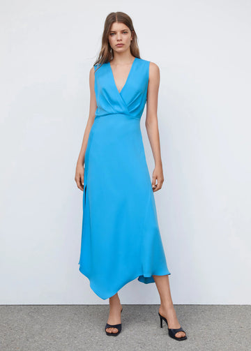 Asymmetrical Dress with Side Slit