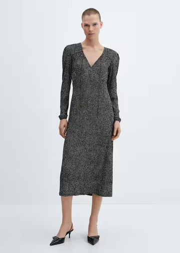 Printed Bow Dress