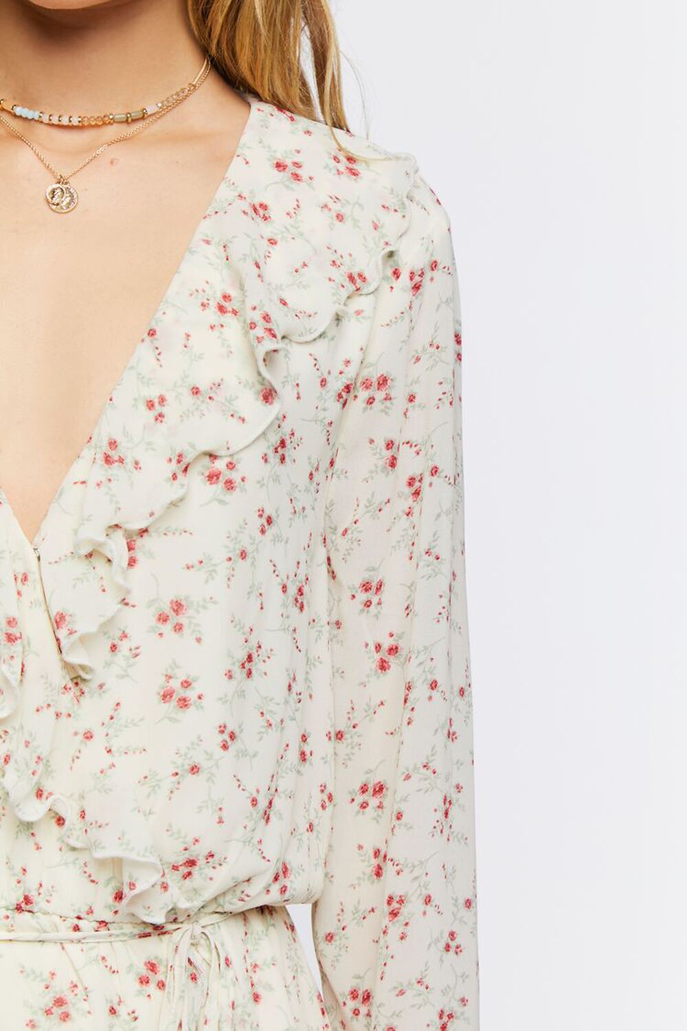 Chiffon Floral Print Mini Dress