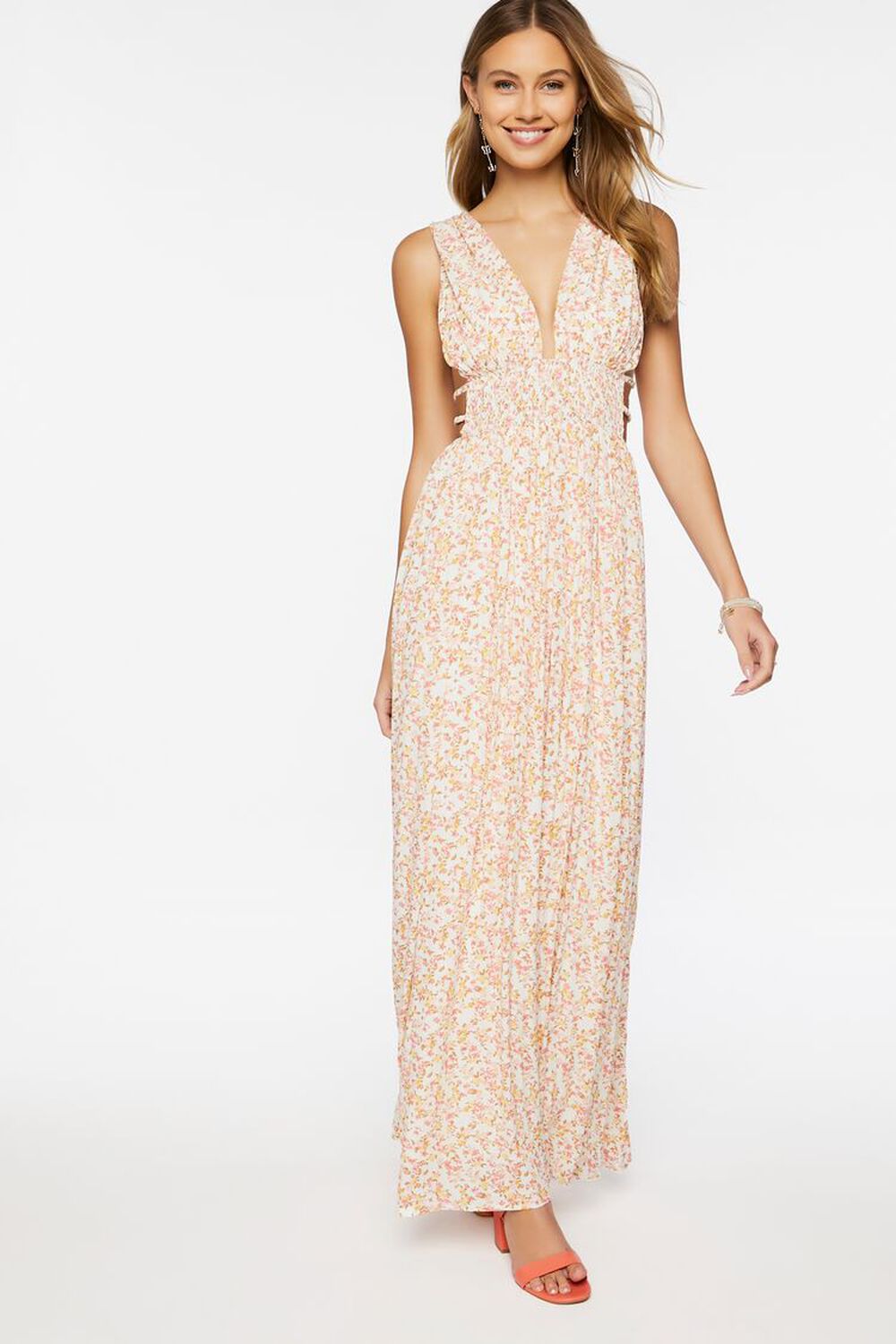 Floral Print Maxi Dress