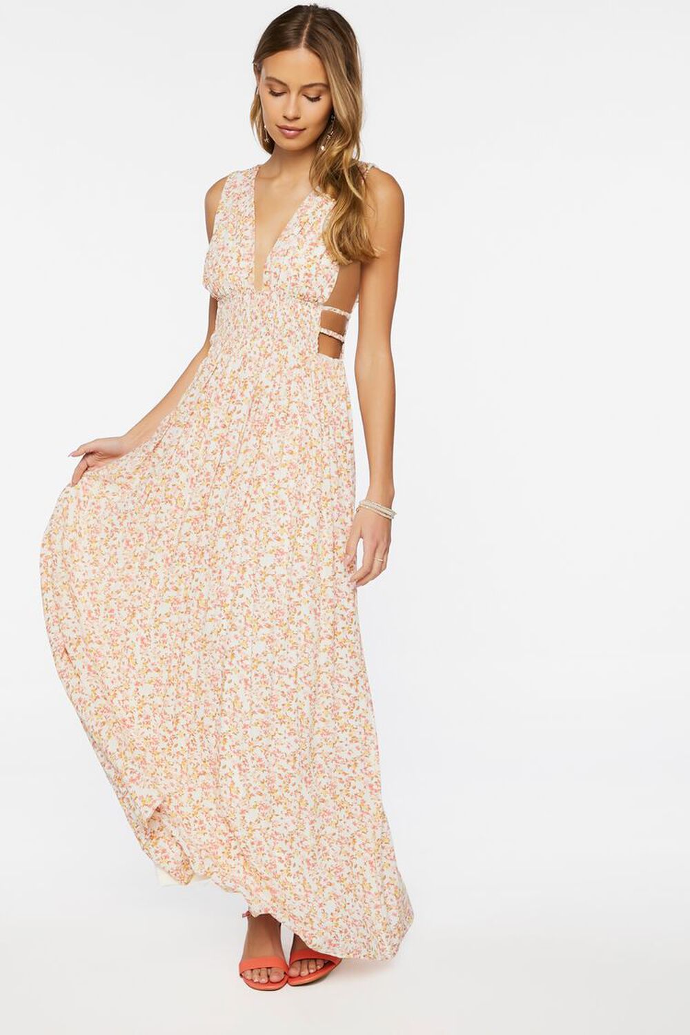 Floral Print Maxi Dress