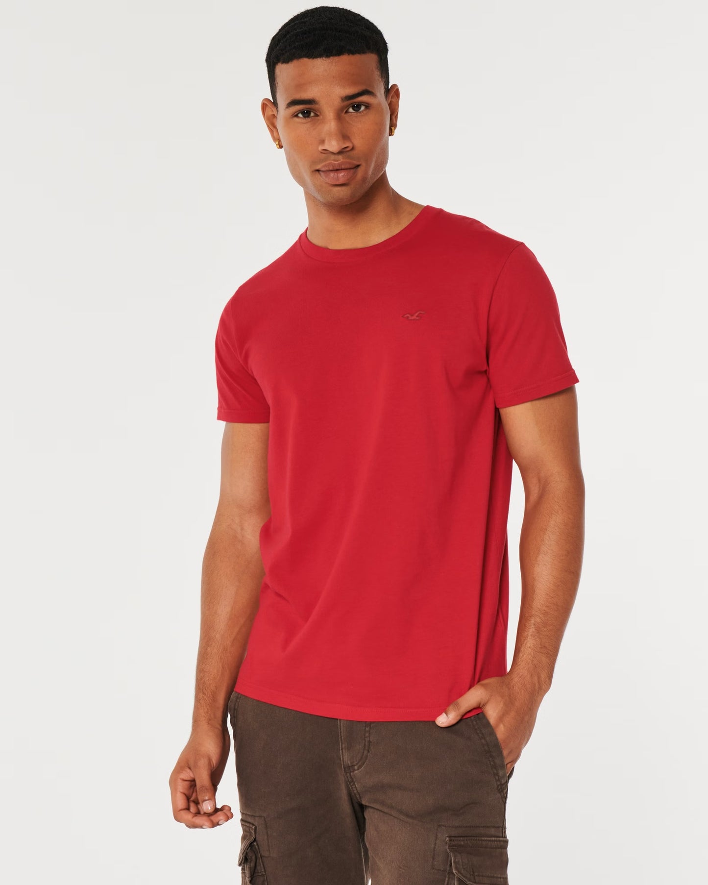 ICON CREW T-SHIRT,RED