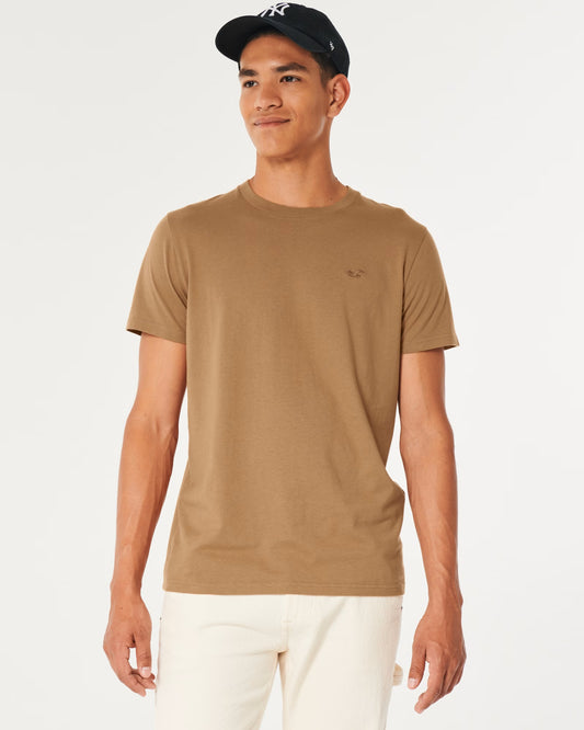 ICON CREW T-SHIRT, BROWN