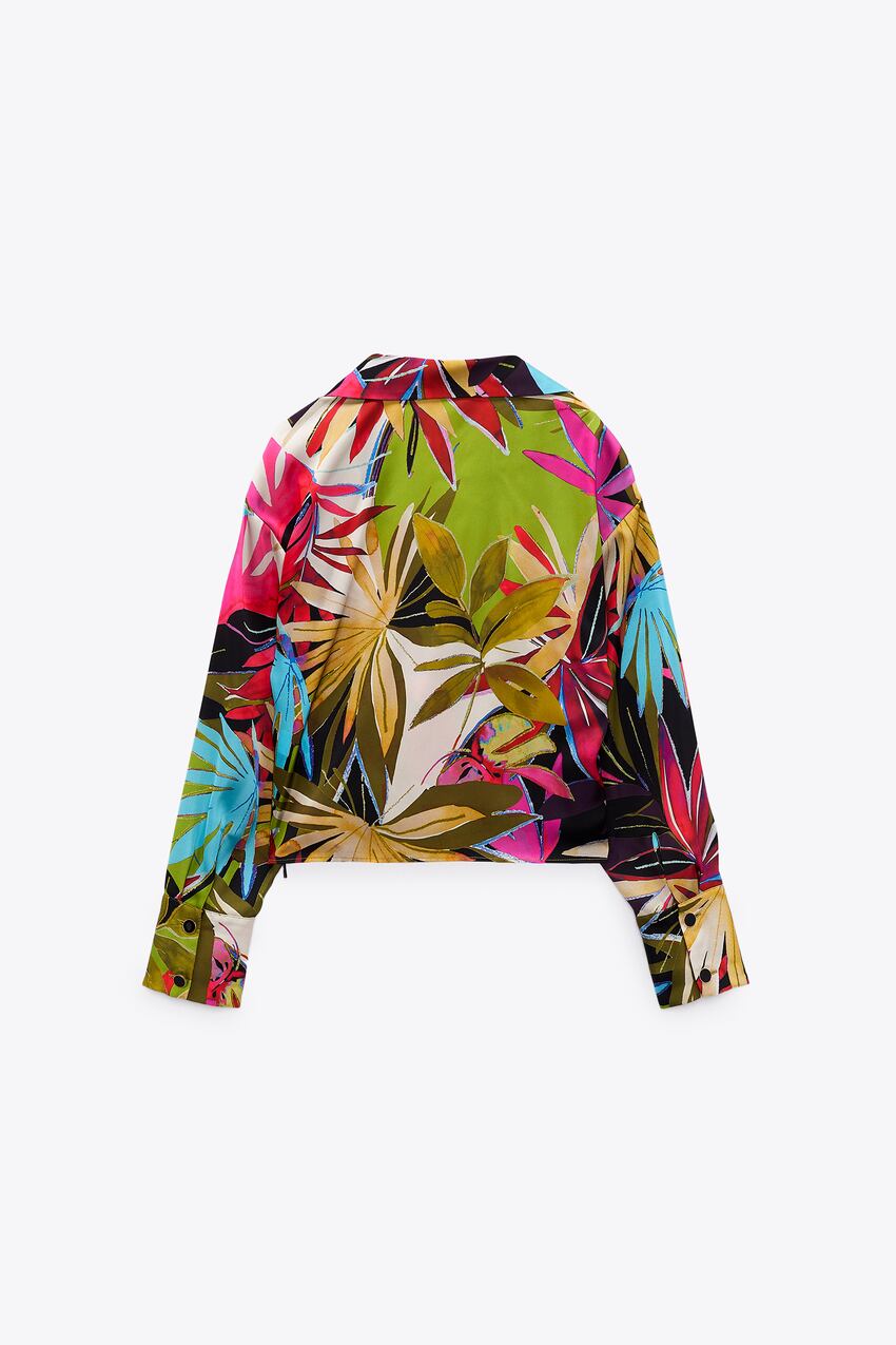 TROPICAL PRINT BLOUSE