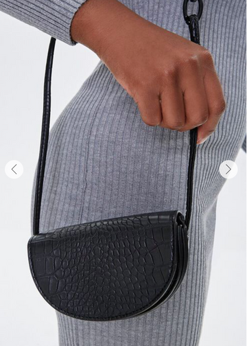 Leather Crossbody Black Bag