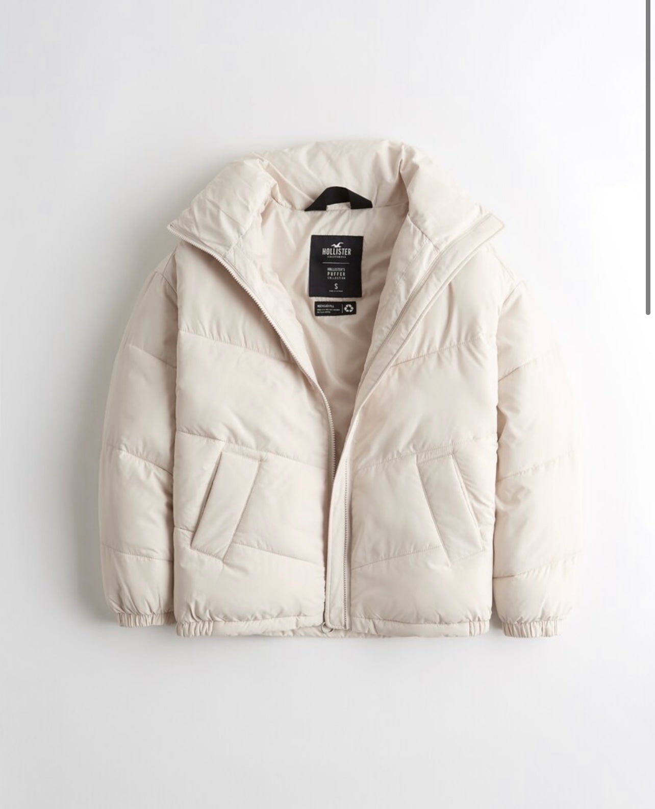 Cream Puffer Jacket main image 1