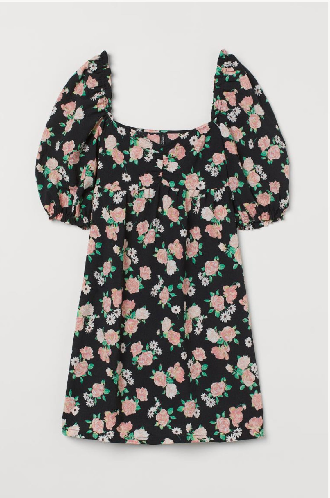 Floral Print Mini Dress Pink