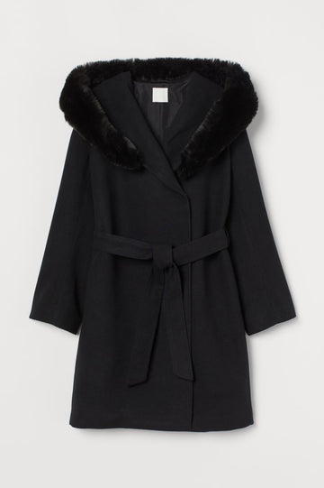 Hooded Coat Black