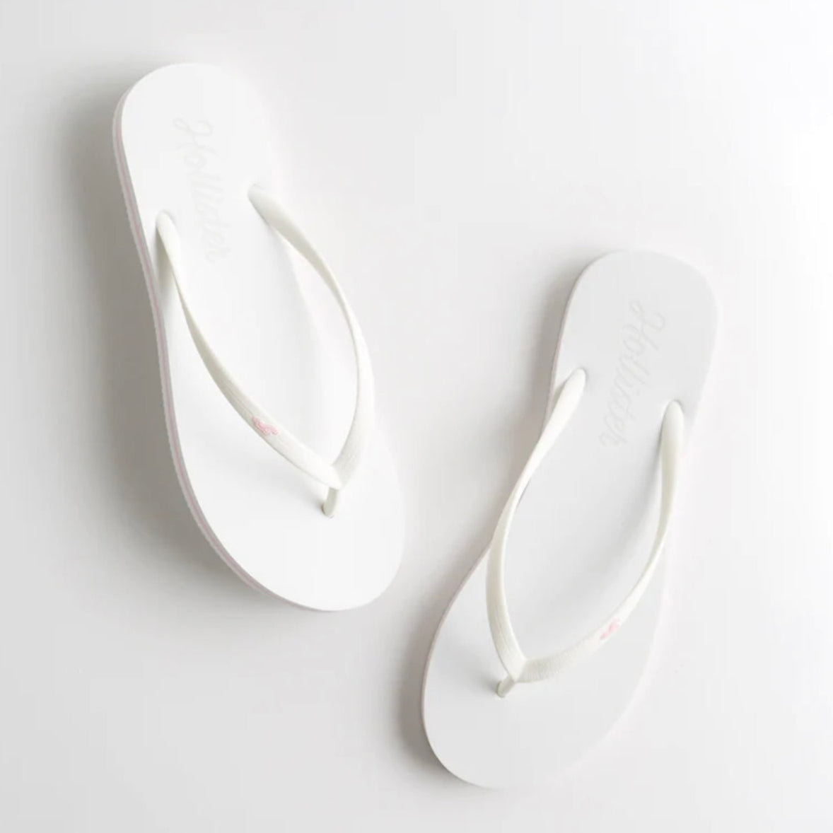 Hollister Logo Slide White