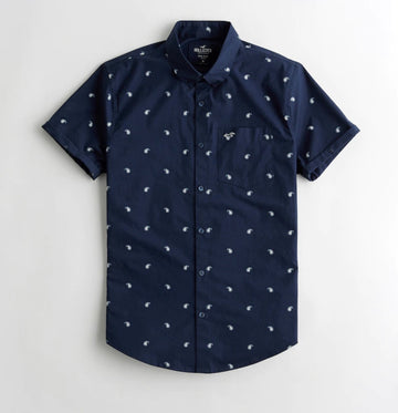 Cotton Shirt FLORAL Blue