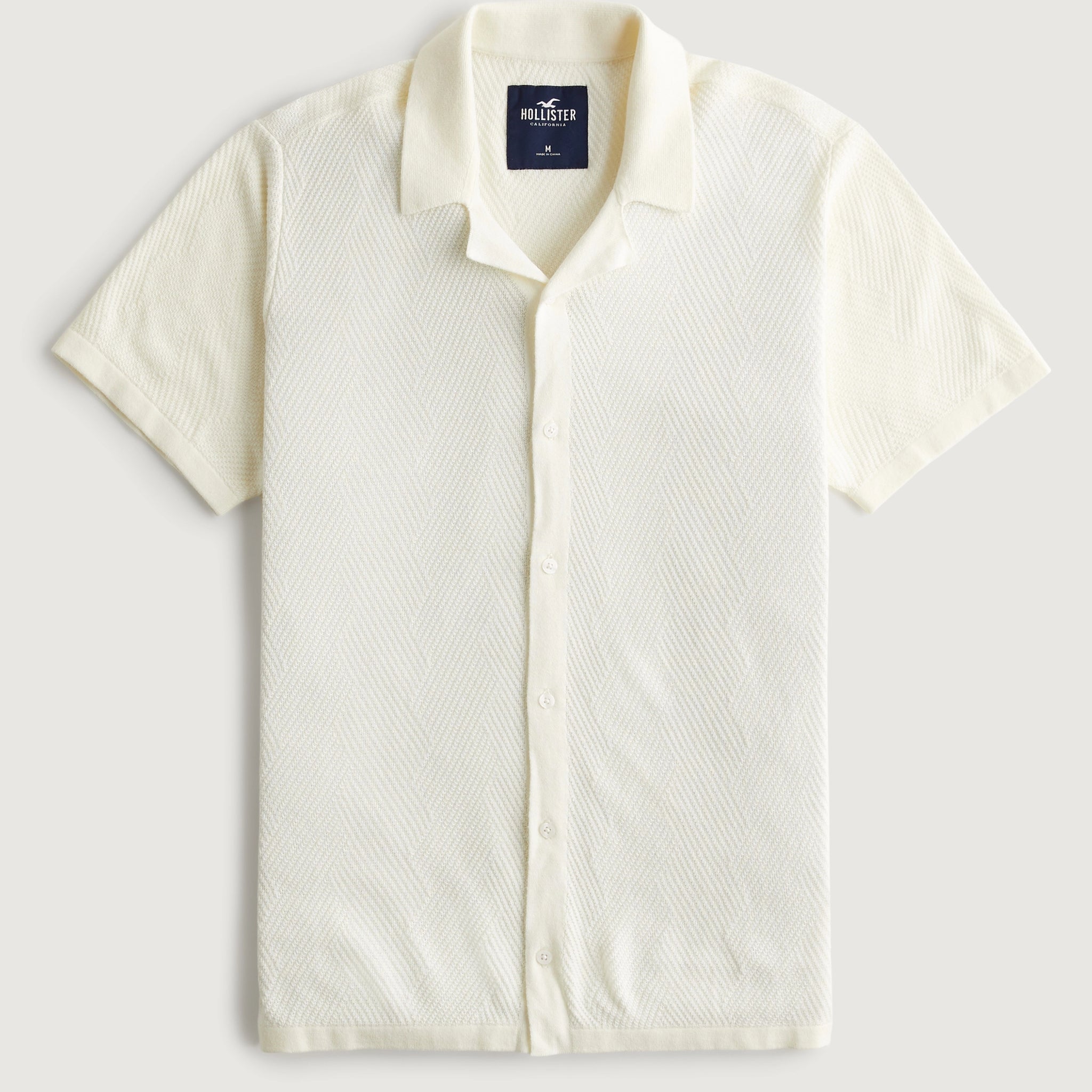 Short-Sleeve Sweater Off White