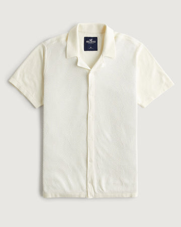 Short-Sleeve Sweater Off White