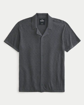 Short-Sleeve Sweater Grey