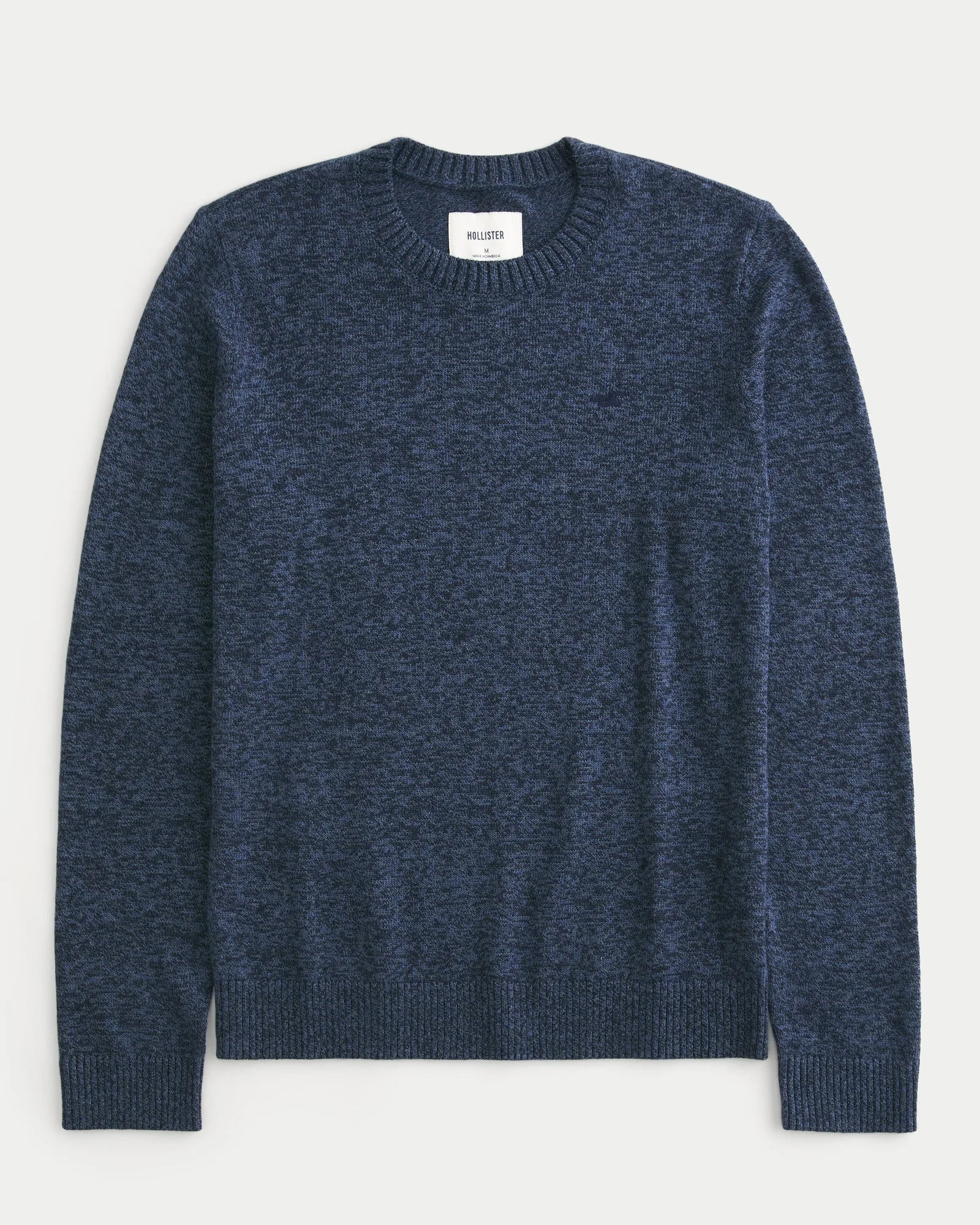 Jersey Crew Sweater Heather Navy