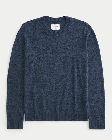 Jersey Crew Sweater Heather Navy