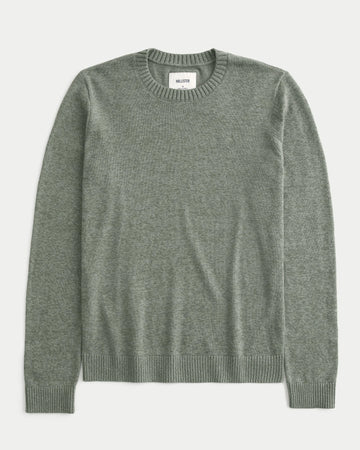 Jersey Crew Sweater Heather Olive