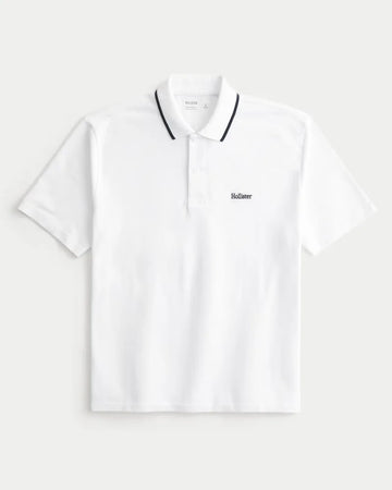 Hollister Relaxed Logo Polo White