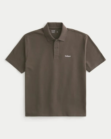 Hollister Relaxed Logo Polo Brown