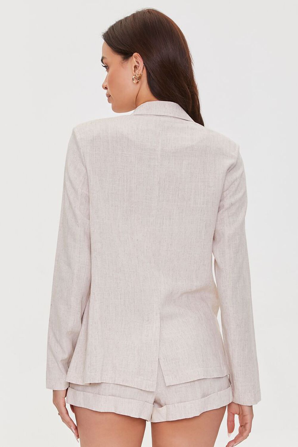 Notched Linen-Blend Blazer