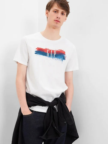 GAP Logo Graphic T White
