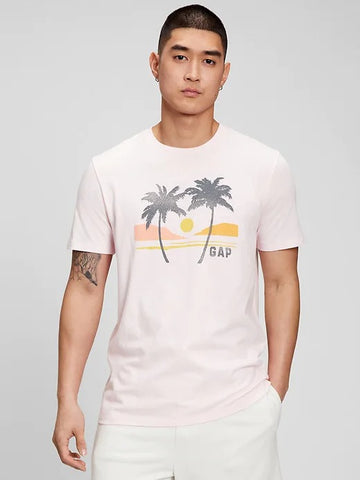 Graphic T Powder Pink