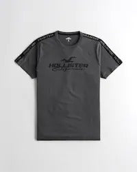 CREW T-SHIRT Embroidery Grey