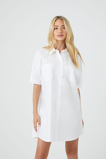 Poplin Mini Shirt White