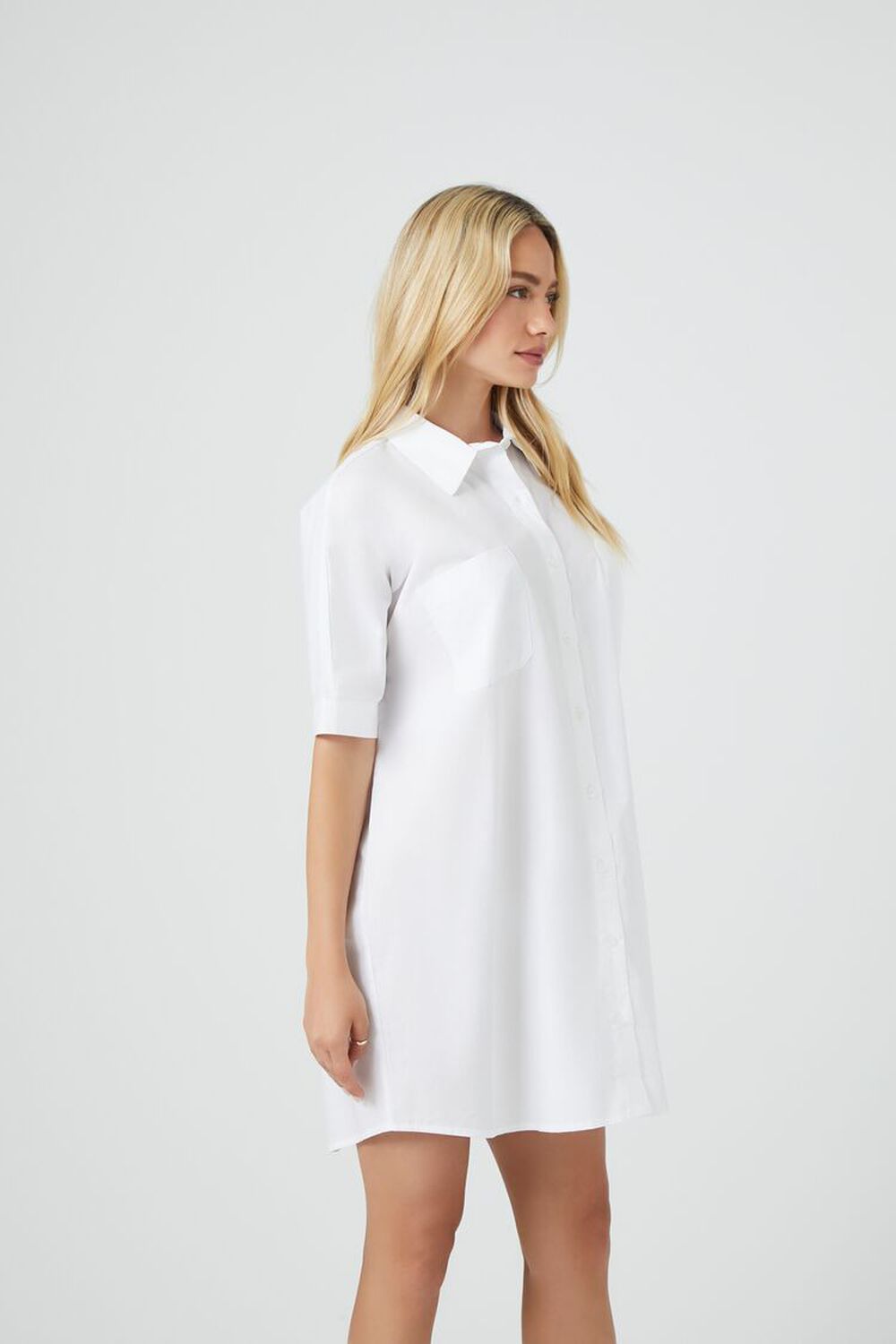 Poplin Mini Shirt Dress