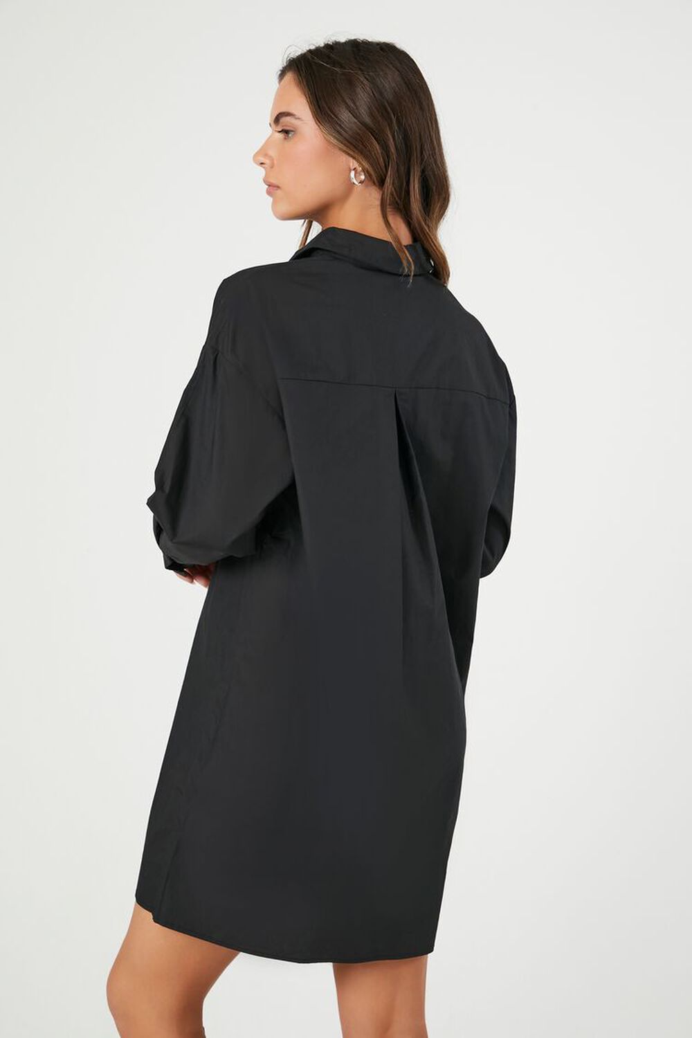 Poplin Shift Shirt Dress