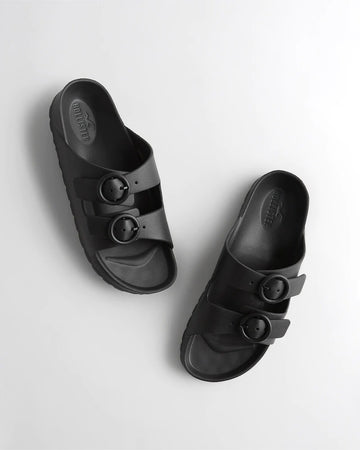 RUBBER SLIDE Black