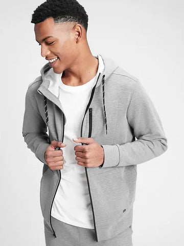 GapFit Performance Hoodie Medium Grey Heather
