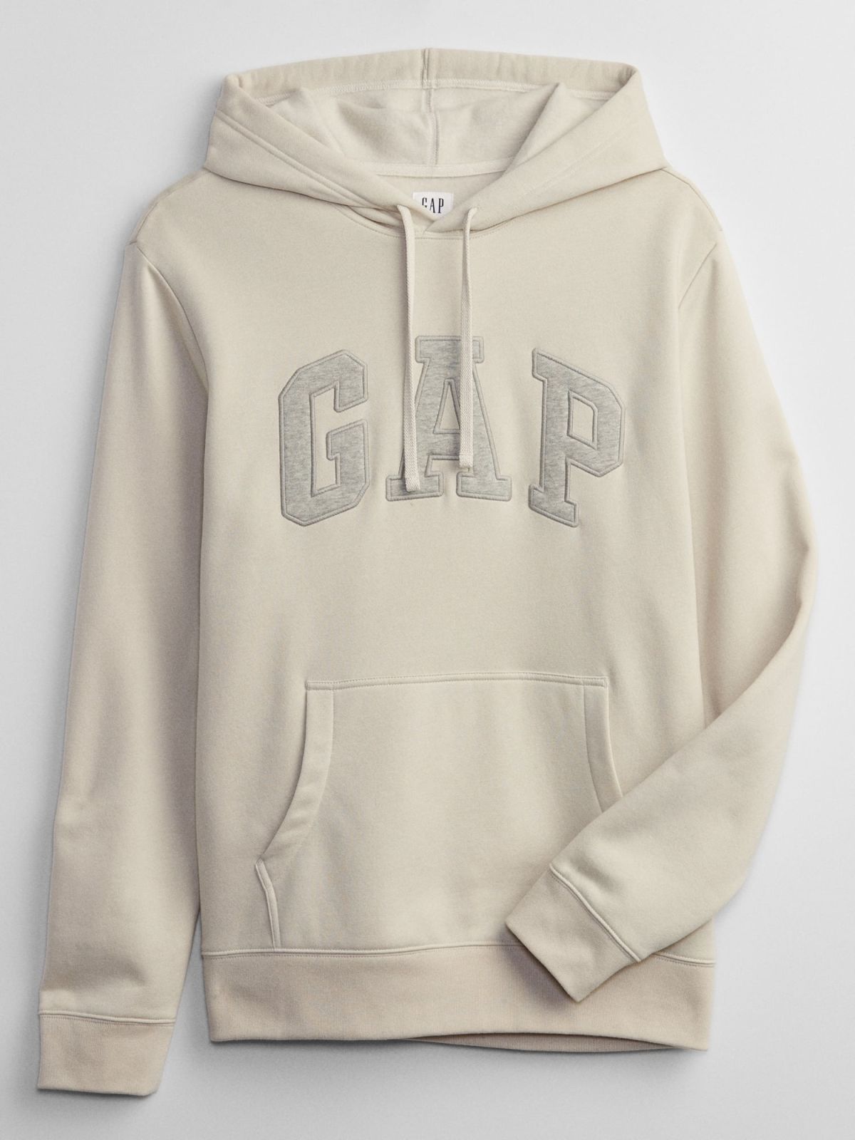 Gap Logo Hoodie Unbleached White