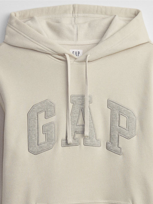 Gap Logo Hoodie Unbleached White