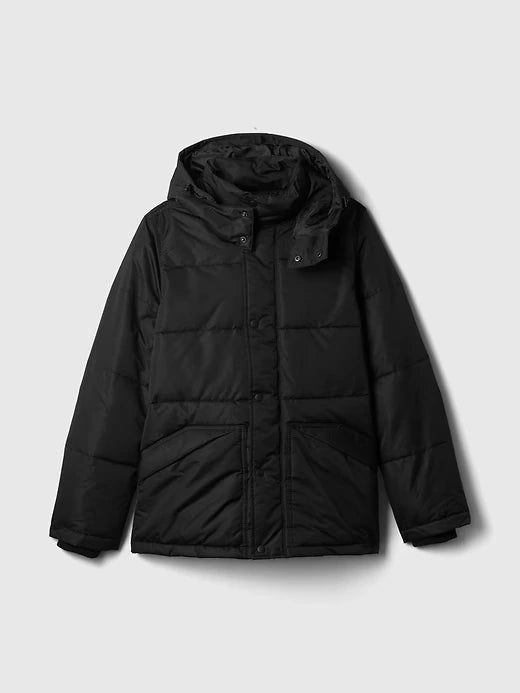 GAP Relaxed Cold Control Max Short Puffer Coat Black