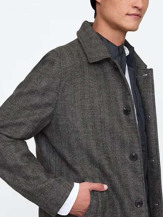 GAP Relaxed Topcoat Gray