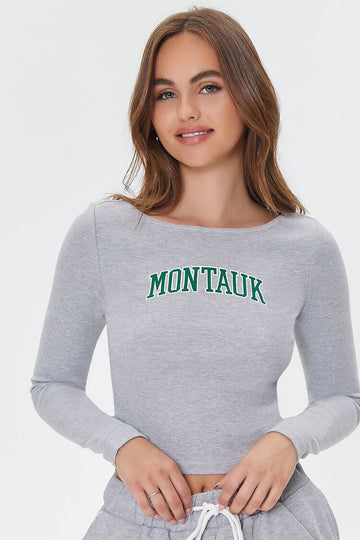 Montauk Graphic Ribbed Grey