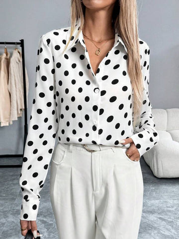 SHEIN Clasi Women's Casual Polka Dot