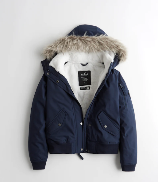All-Weather Bomber Jacket Navy